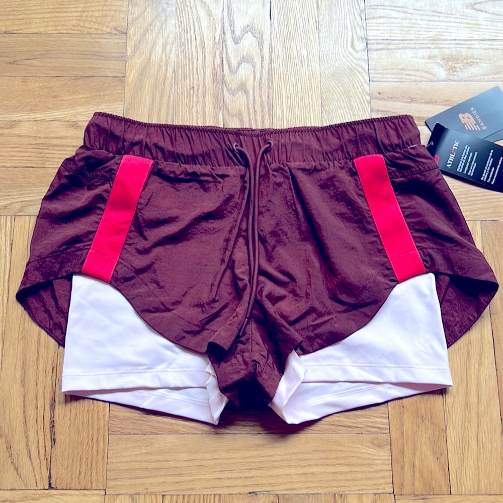 New Balance x Bandier Woven Athletic Shorts NWT Sz S